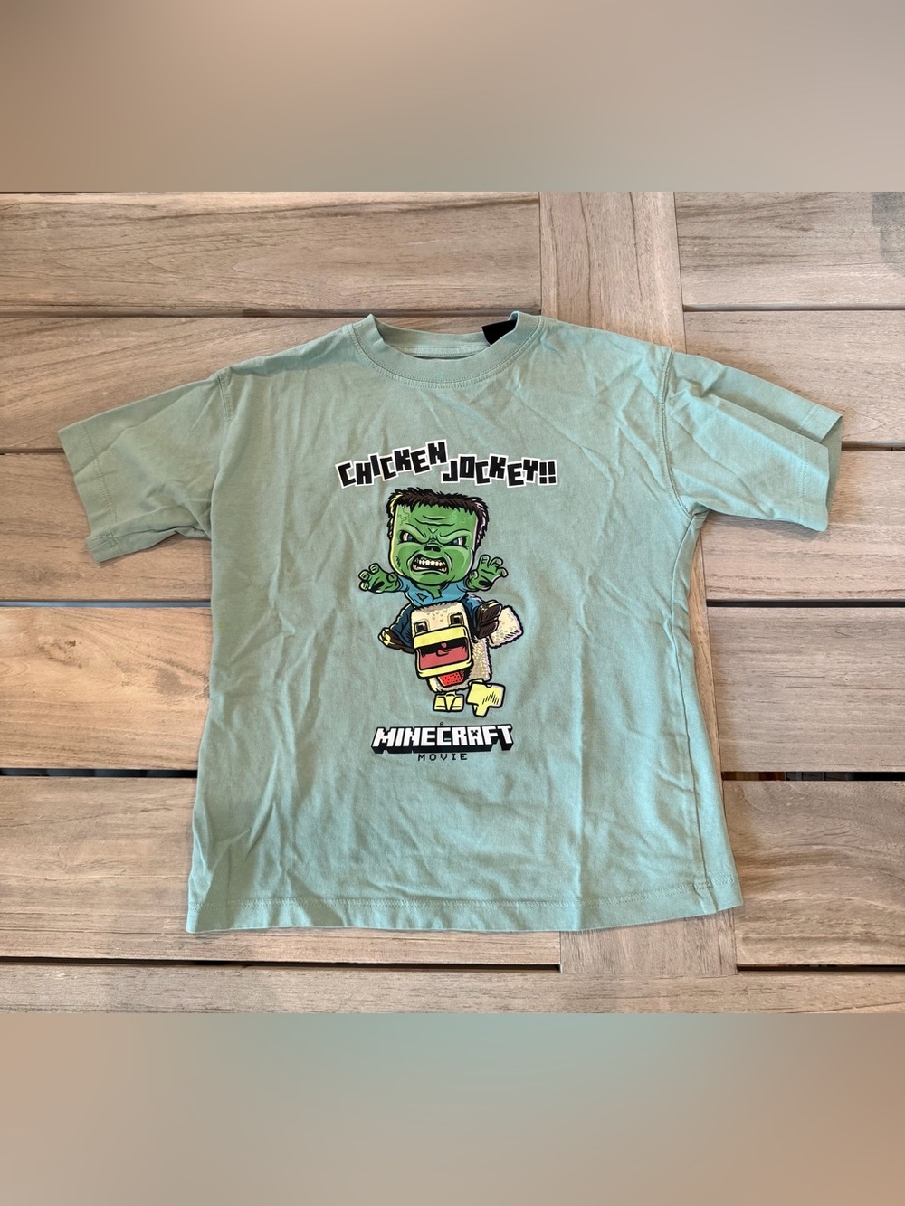 Mine Craft Chicken Jockey Tee, 6-7